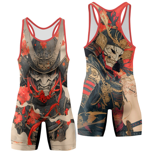 Crimson Oni Ascension Wrestling Singlets