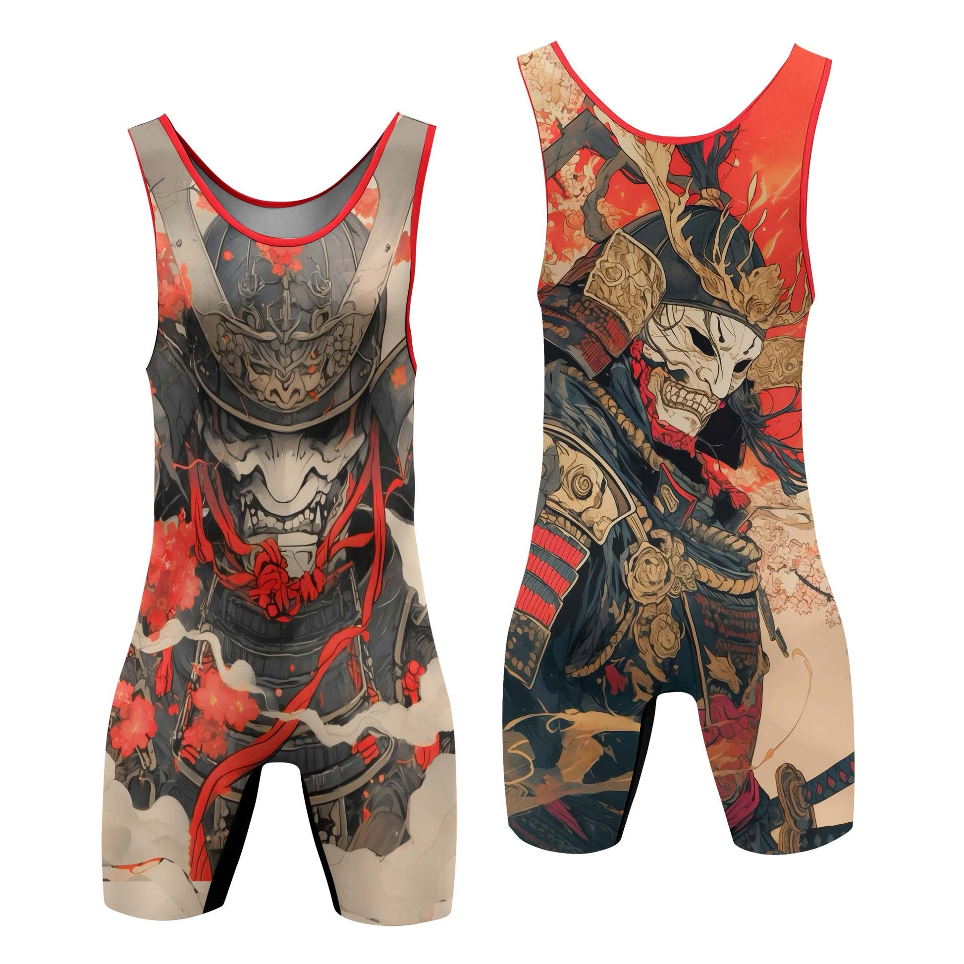 Crimson Oni Ascension Wrestling Singlets