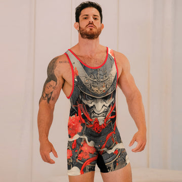 Crimson Oni Ascension Wrestling Singlets