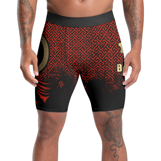 Crimson Spartan Compression Shorts