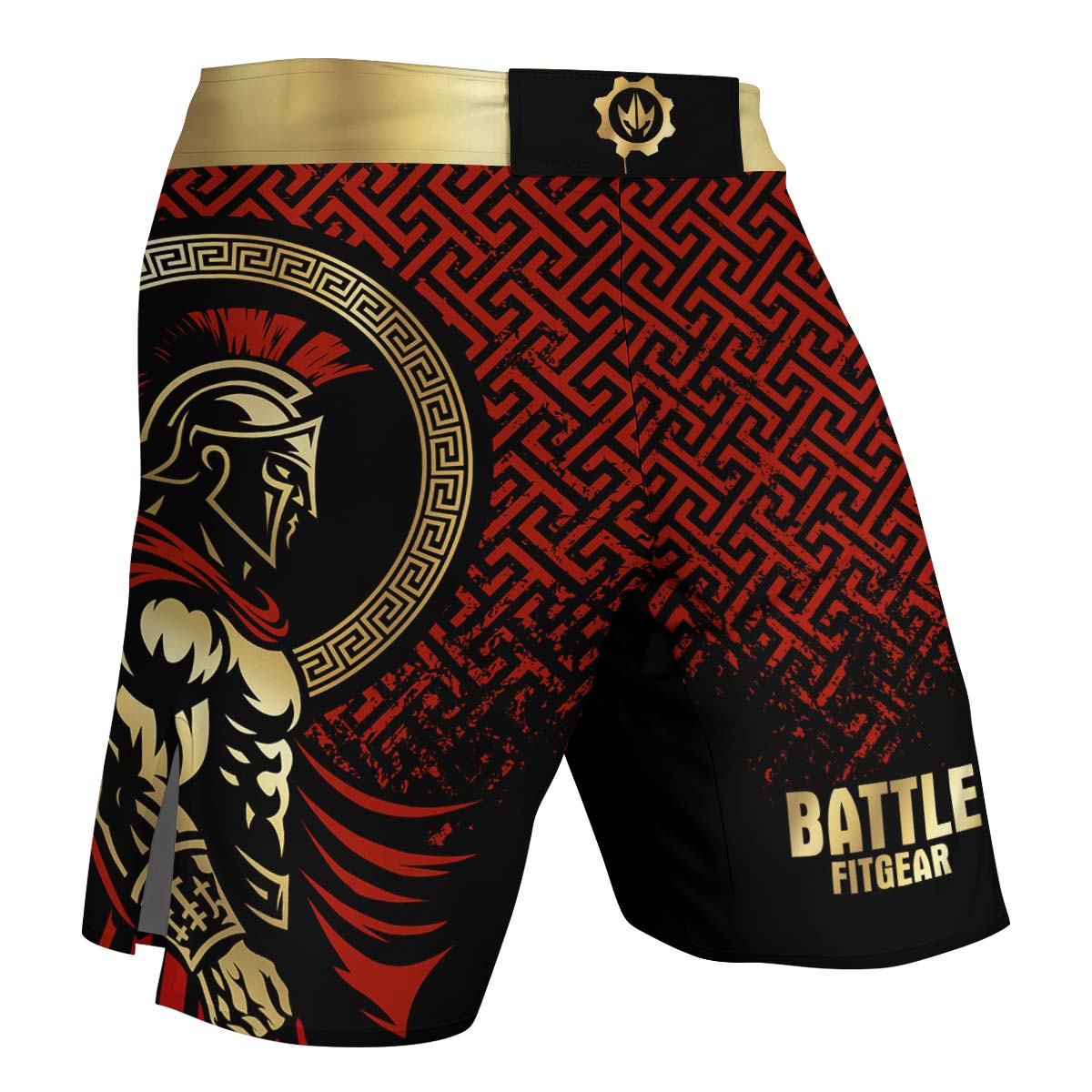 Crimson Spartan Fight Shorts