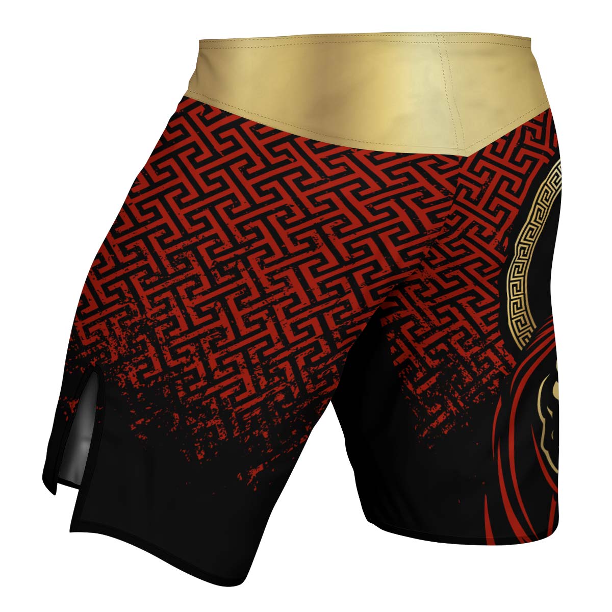 Crimson Spartan Fight Shorts