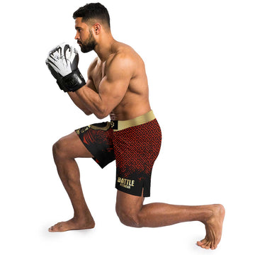 Crimson Spartan Fight Shorts