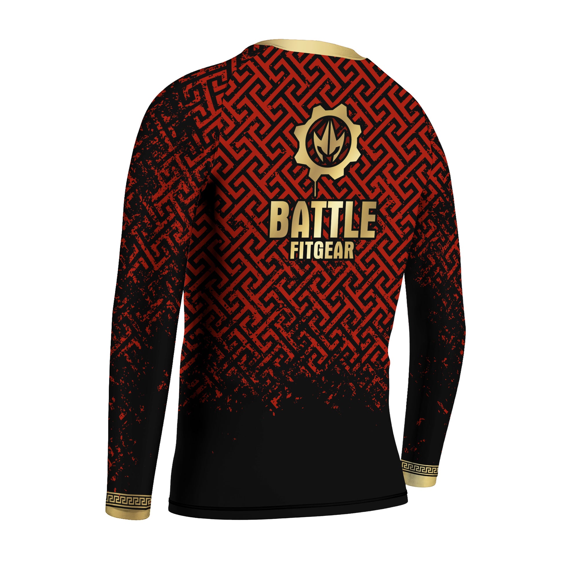 Crimson Spartan Kids Rash Guard