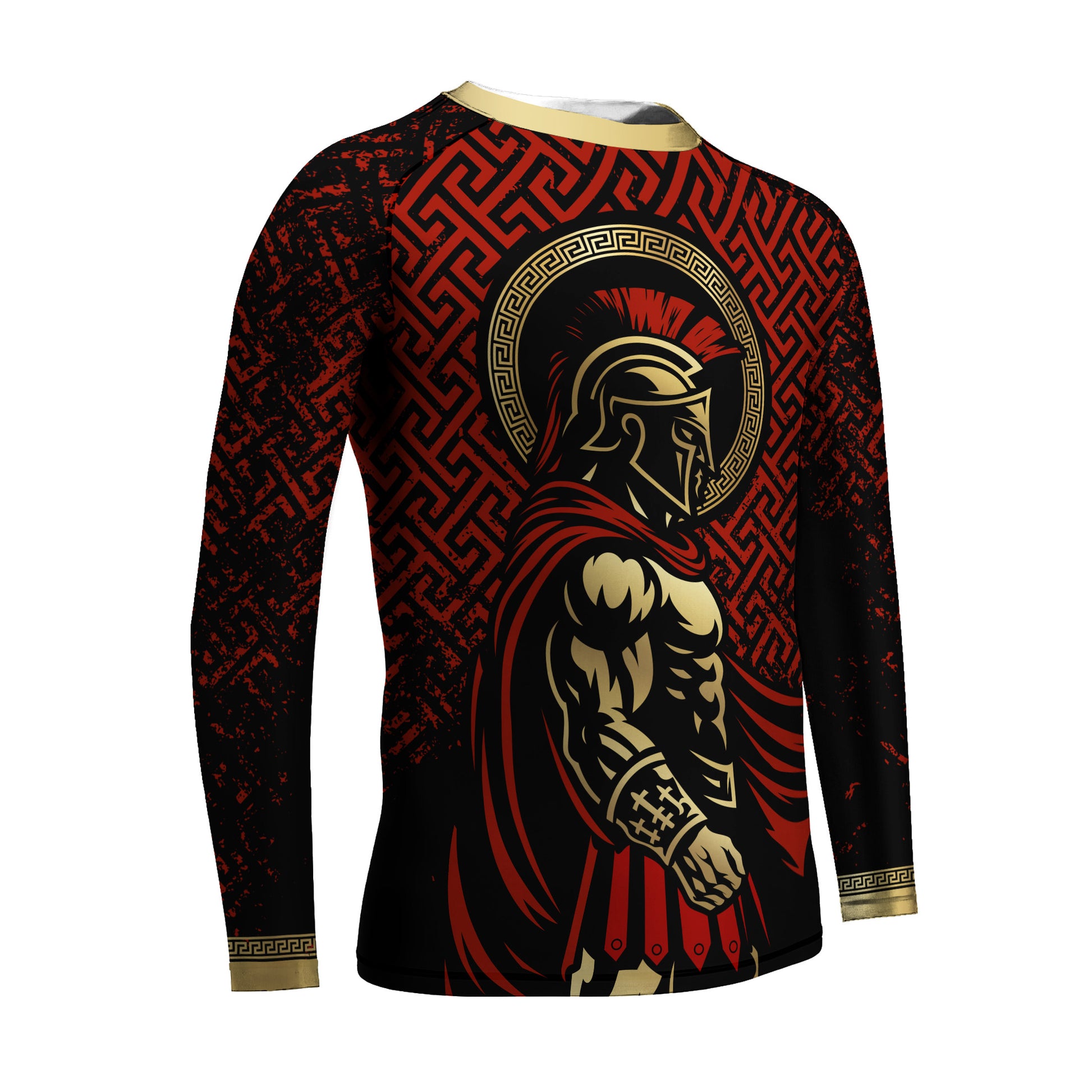 Crimson Spartan Kids Rash Guard