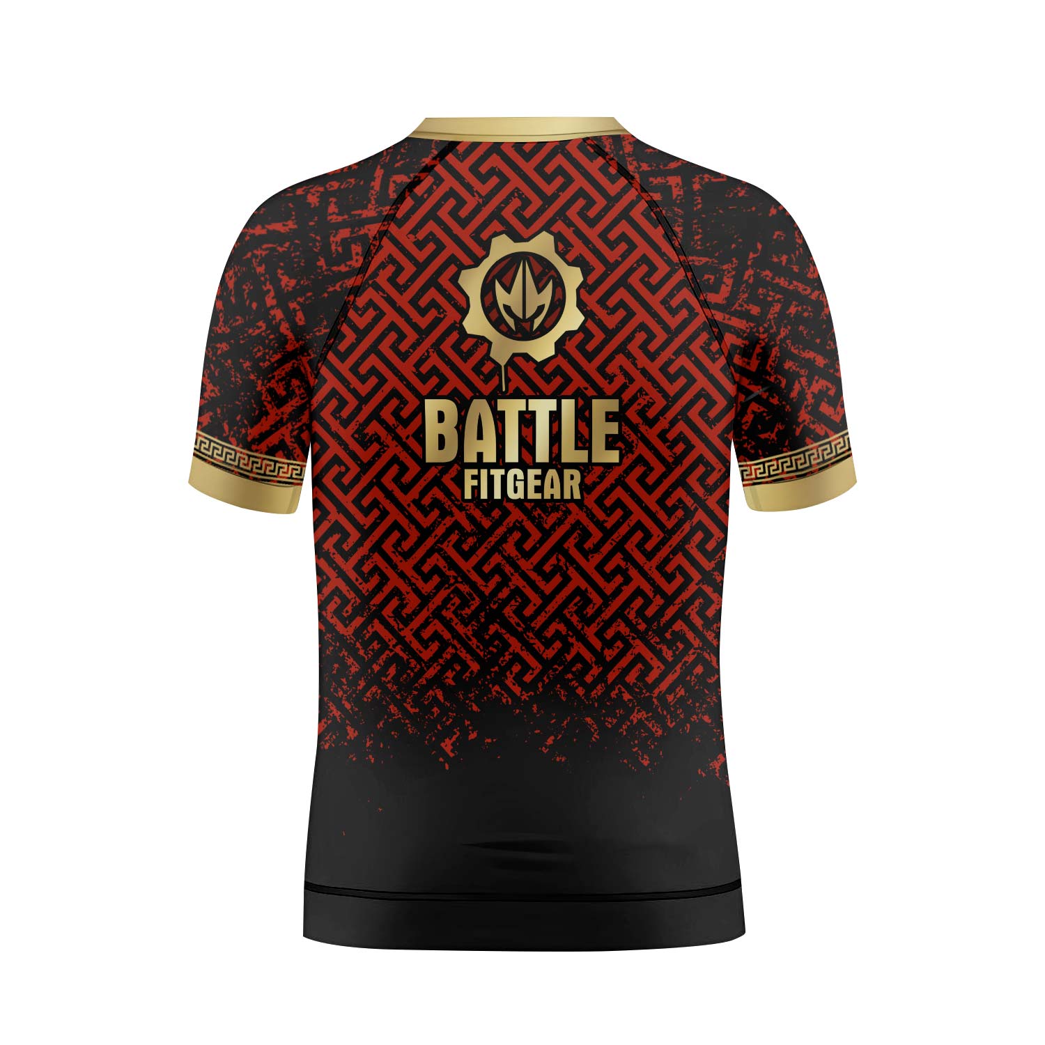 Crimson Spartan Kids Rash Guard