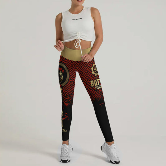 Crimson Spartan Leggings