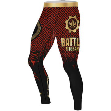 Crimson Spartan Men's Compression Leggings