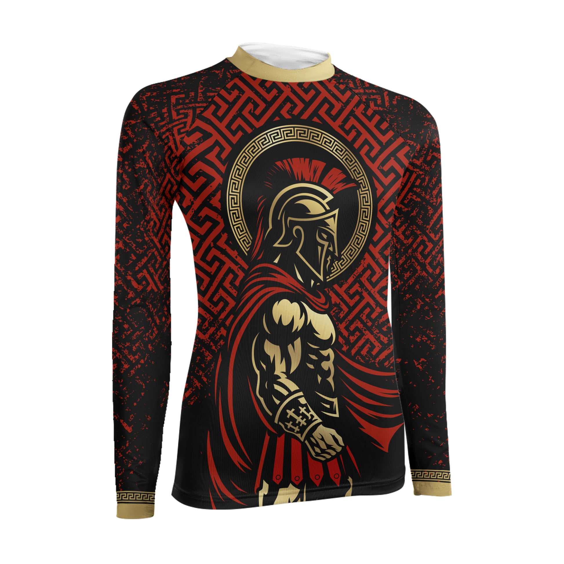 Crimson Spartan Women's Long Sleeve Rash Guard