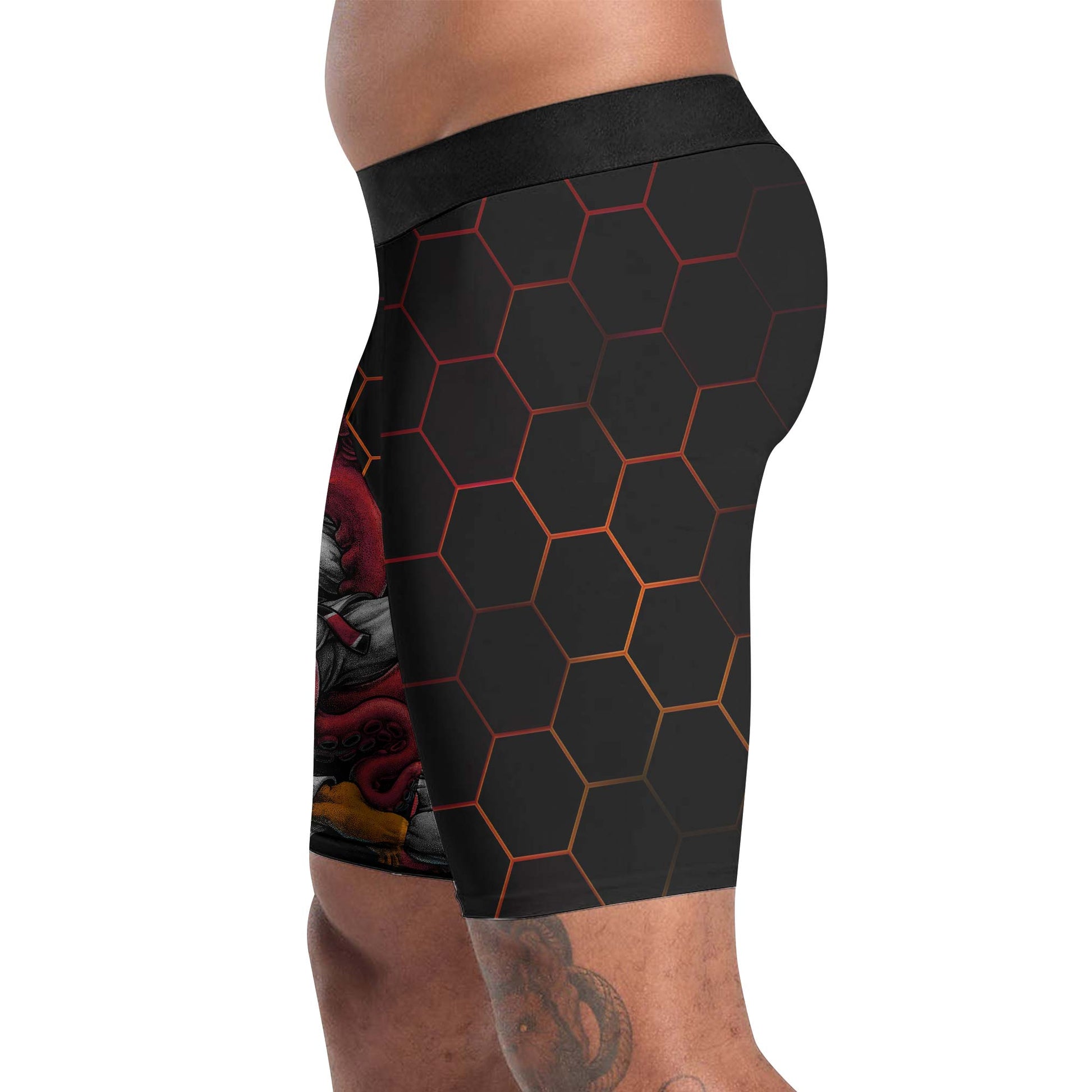 Cthulhu Battle Tiger Compression Shorts