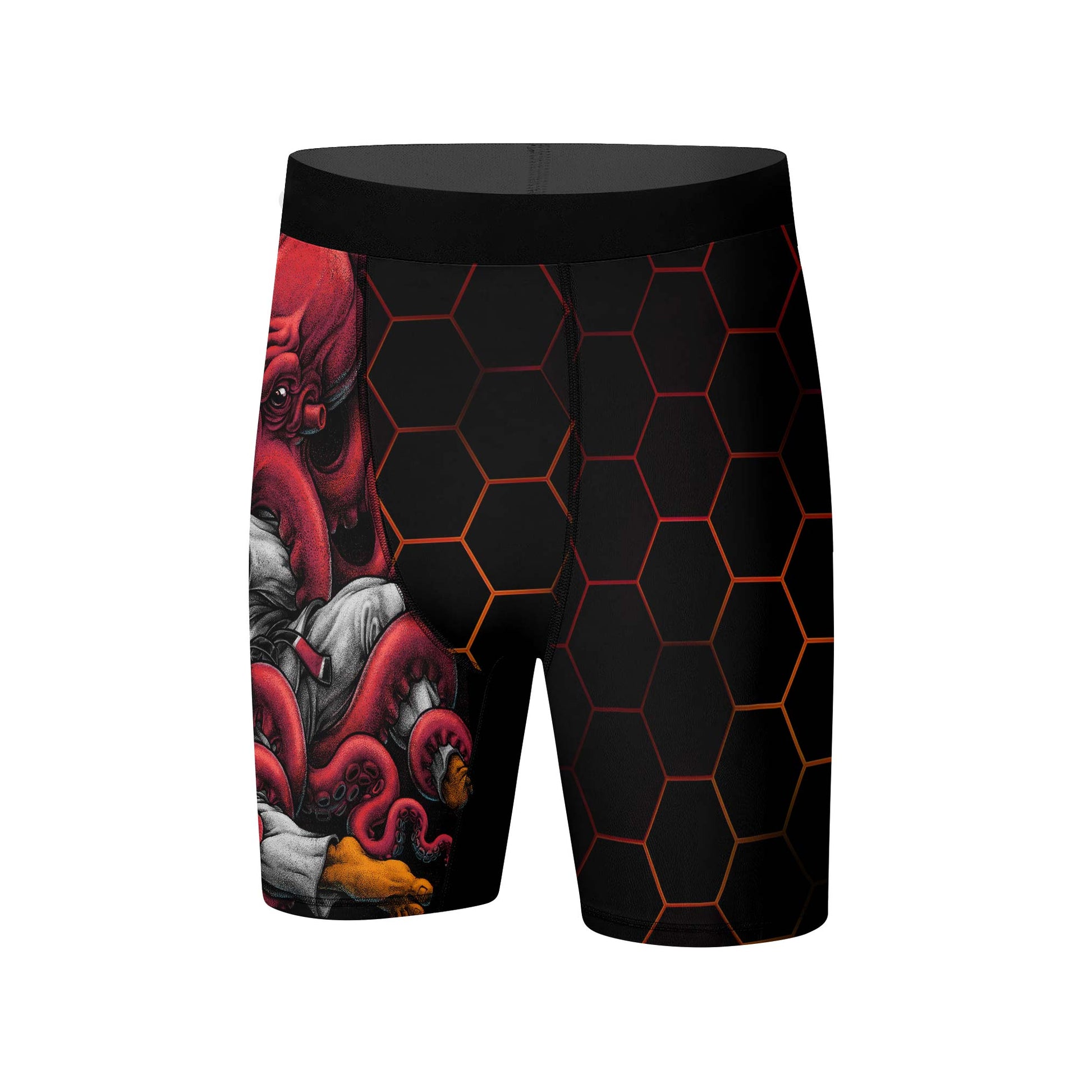 Cthulhu Battle Tiger Compression Shorts