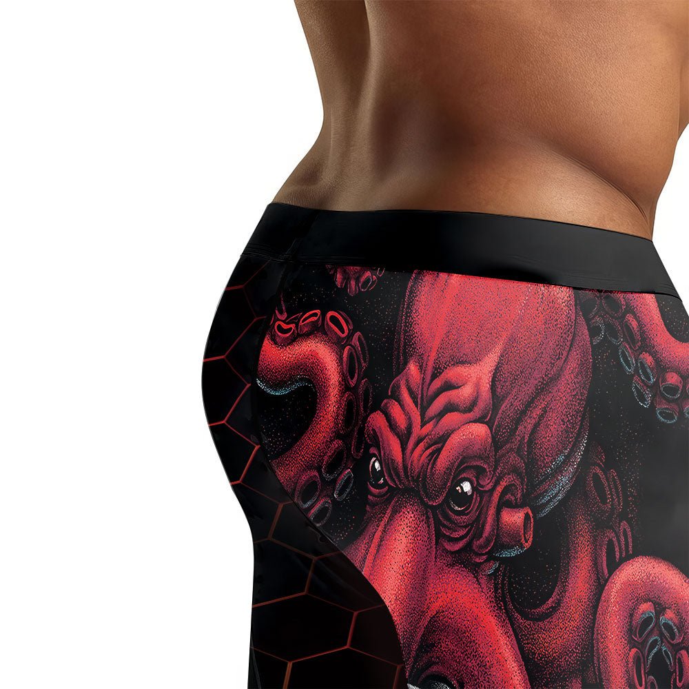 Cthulhu Battle Tiger Men's Compression Leggings - BattleFitGear