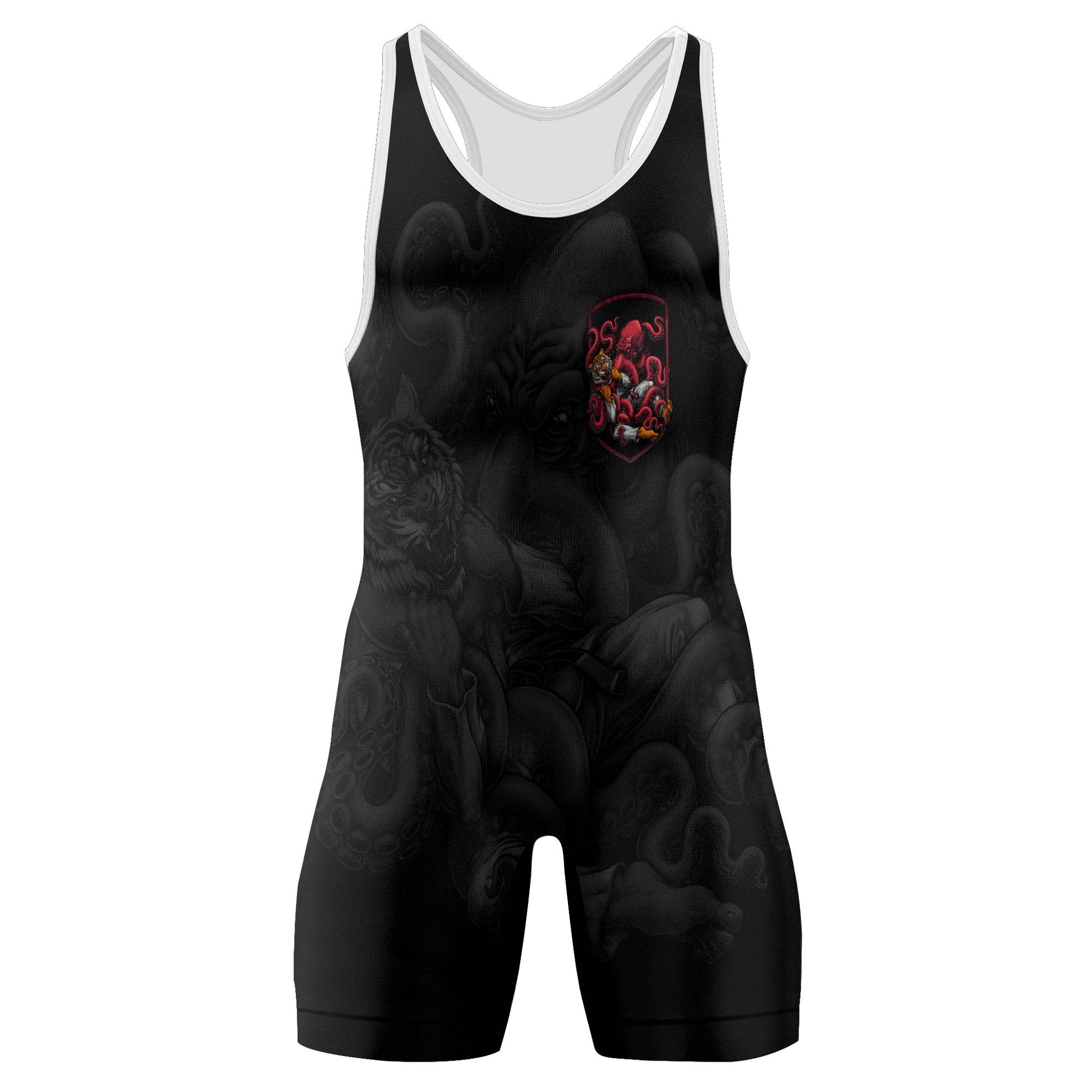 Cthulhu Battle Tiger Wrestling Singlets