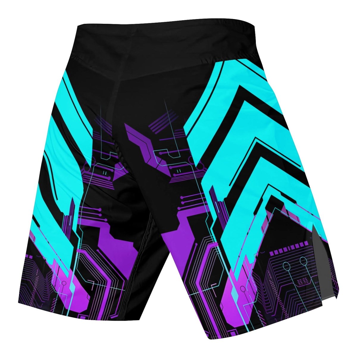 Cyberpunk Ultraviolet Fight Shorts - BattleFitGear