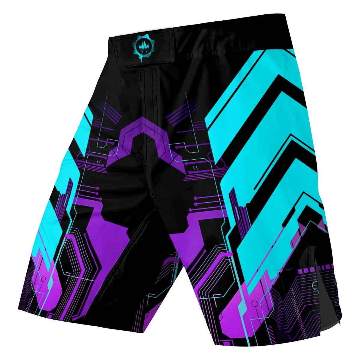 Cyberpunk Ultraviolet Fight Shorts - BattleFitGear