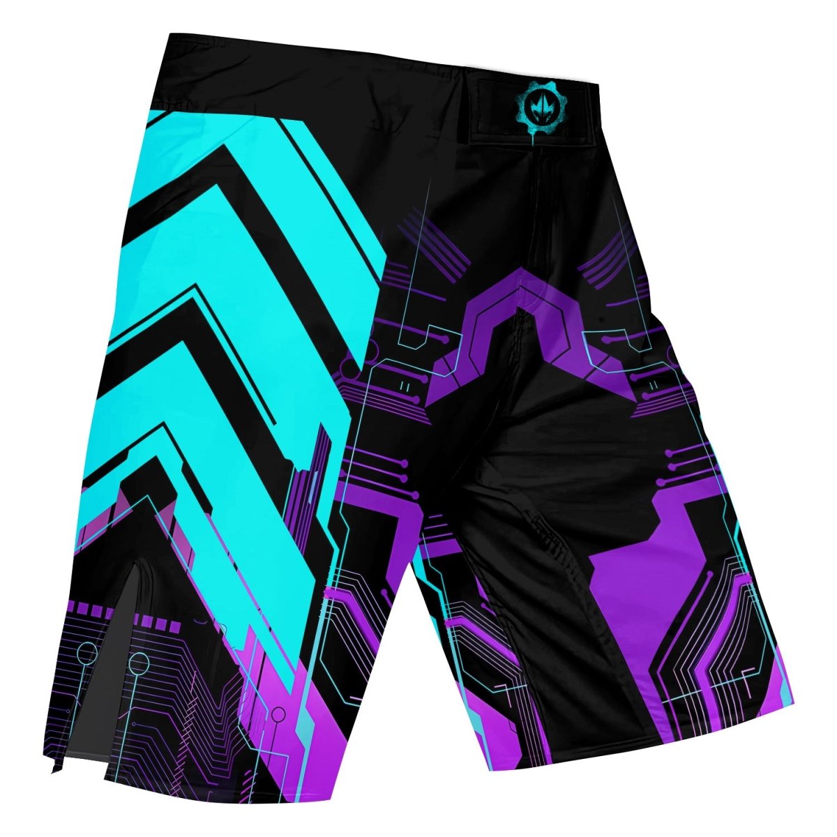 Cyberpunk Ultraviolet Fight Shorts - BattleFitGear