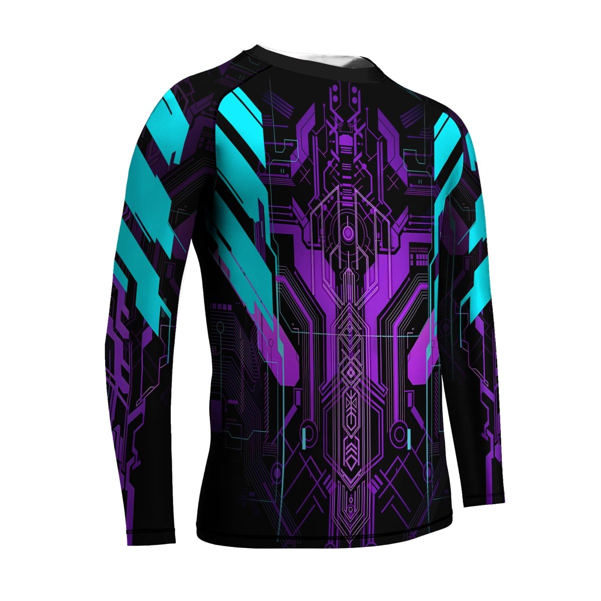 Cyberpunk Ultraviolet Kids Rash Guard - BattleFitGear