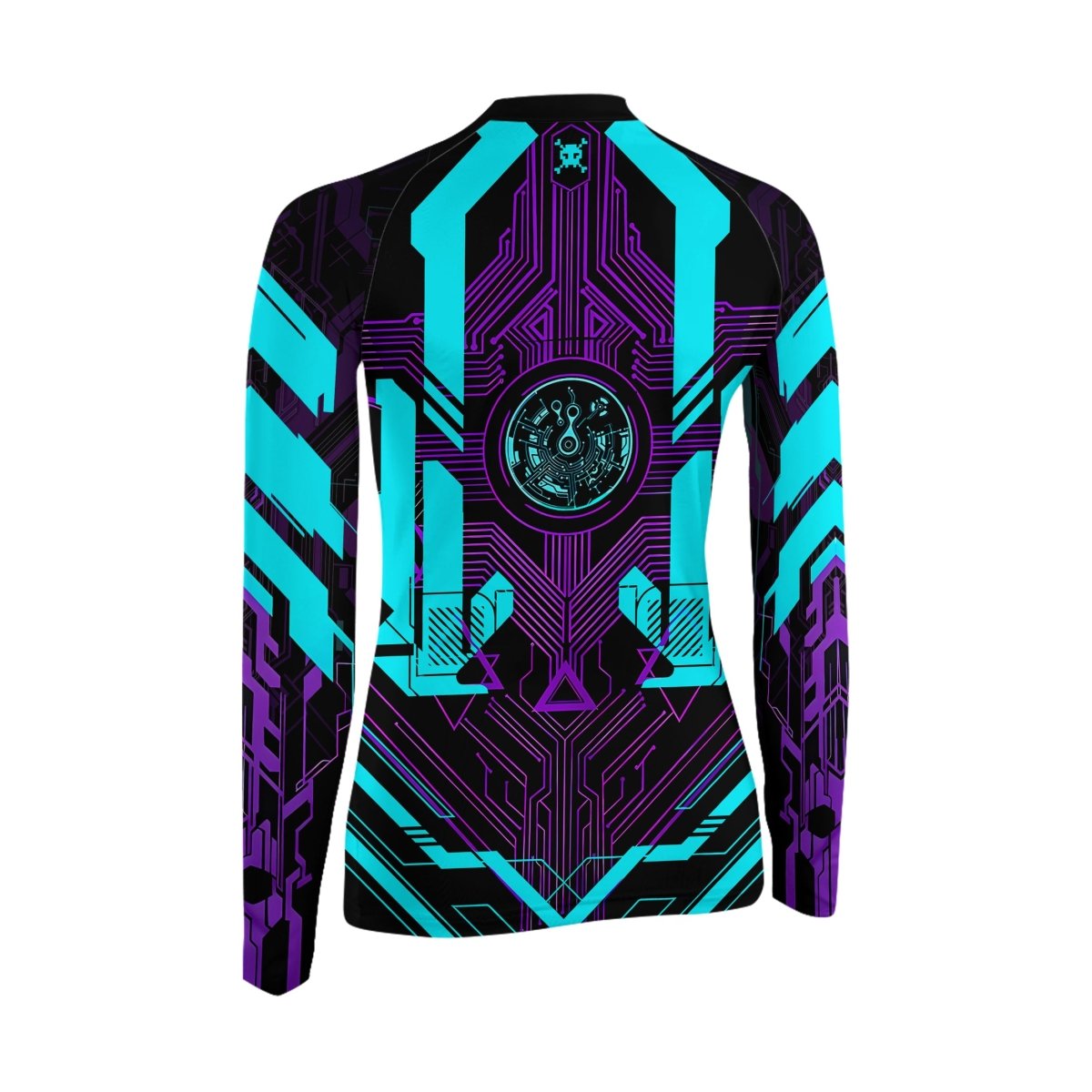 Cyberpunk Ultraviolet Women's Long Sleeve Rash Guard - BattleFitGear