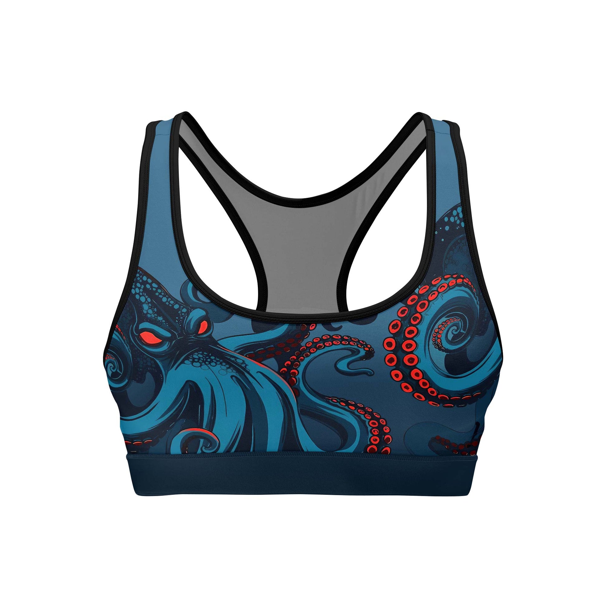 Dark Sea Octopus Women's Sports Bra