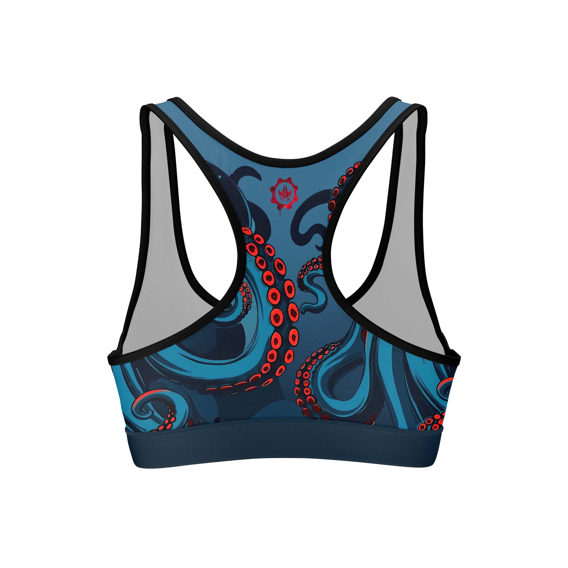 Dark Sea Octopus Women's Sports Bra