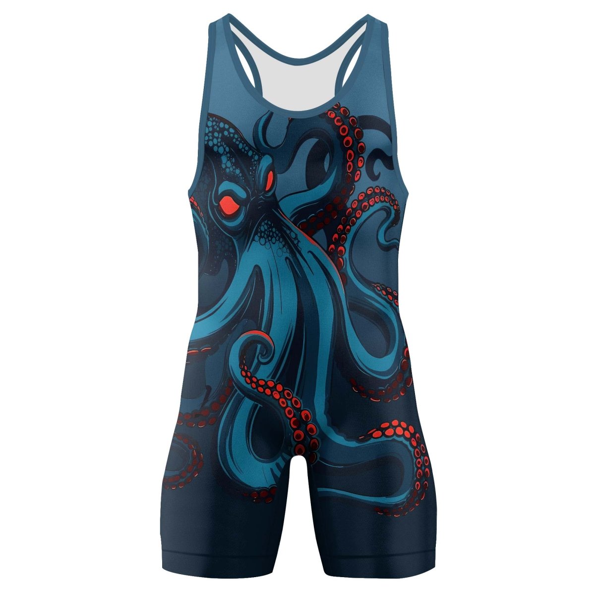 Dark Sea Octopus Wrestling Singlets - BattleFitGear