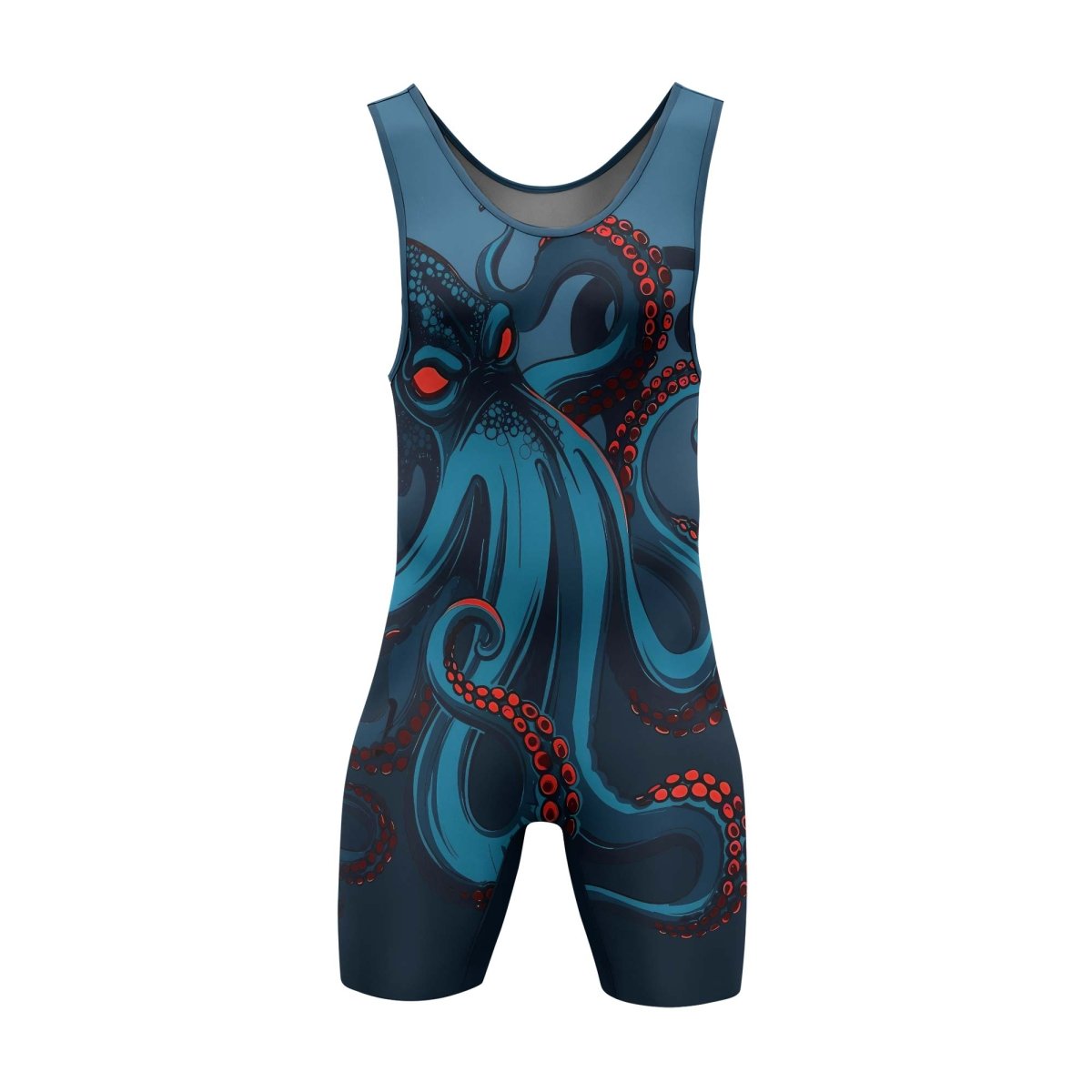 Dark Sea Octopus Wrestling Singlets - BattleFitGear