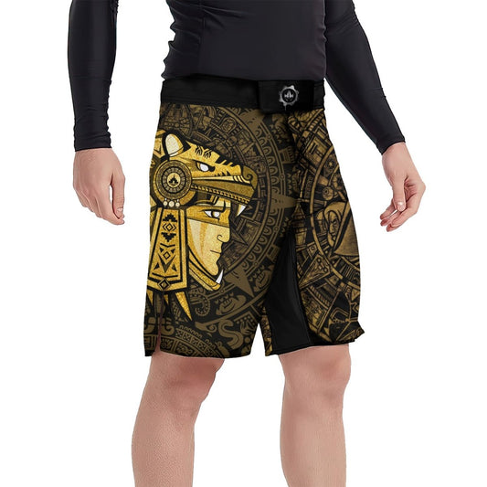 Darth Vader Aztec Calendar Fight Shorts - BattleFitGear