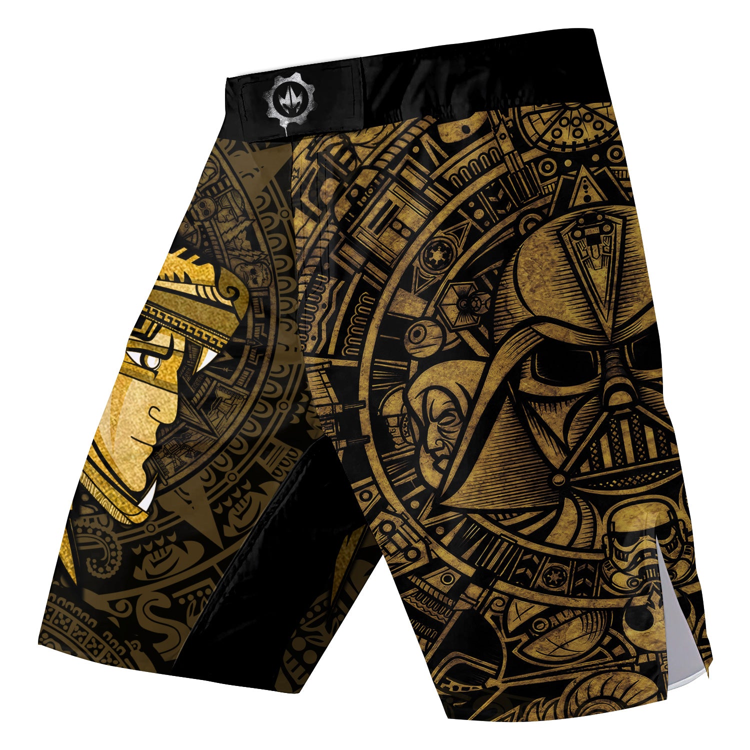 Darth Vader Aztec Calendar Fight Shorts