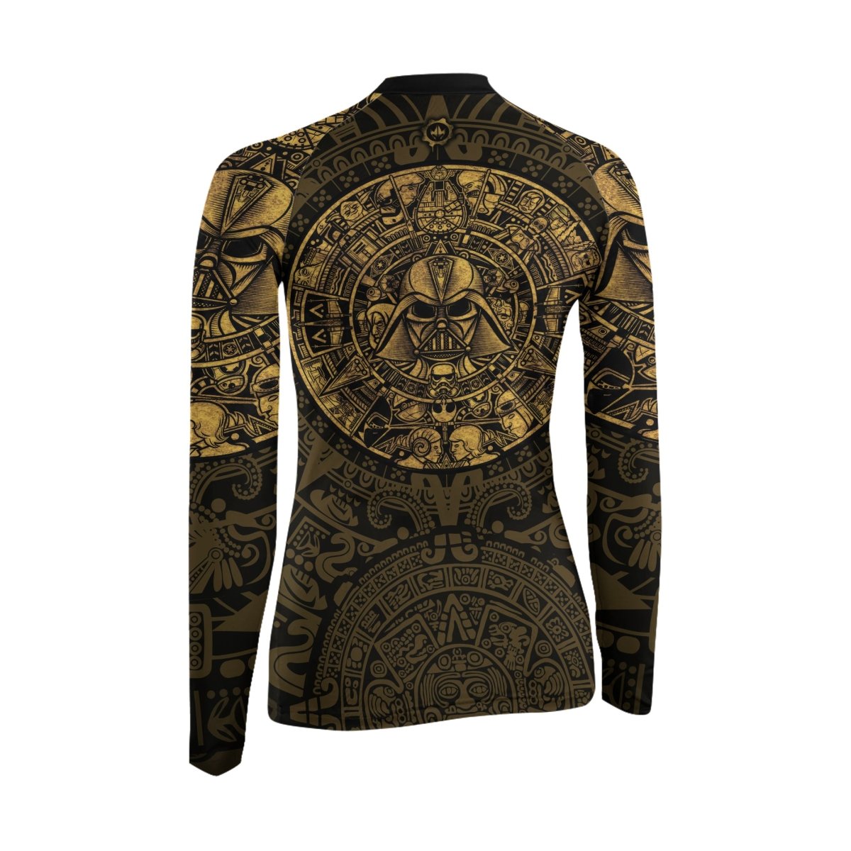 Darth Vader Aztec Calendar Women's Long Sleeve Rash Guard - BattleFitGear