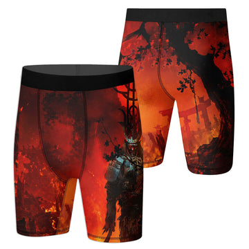 Dead Samurai Warrior Compression Shorts