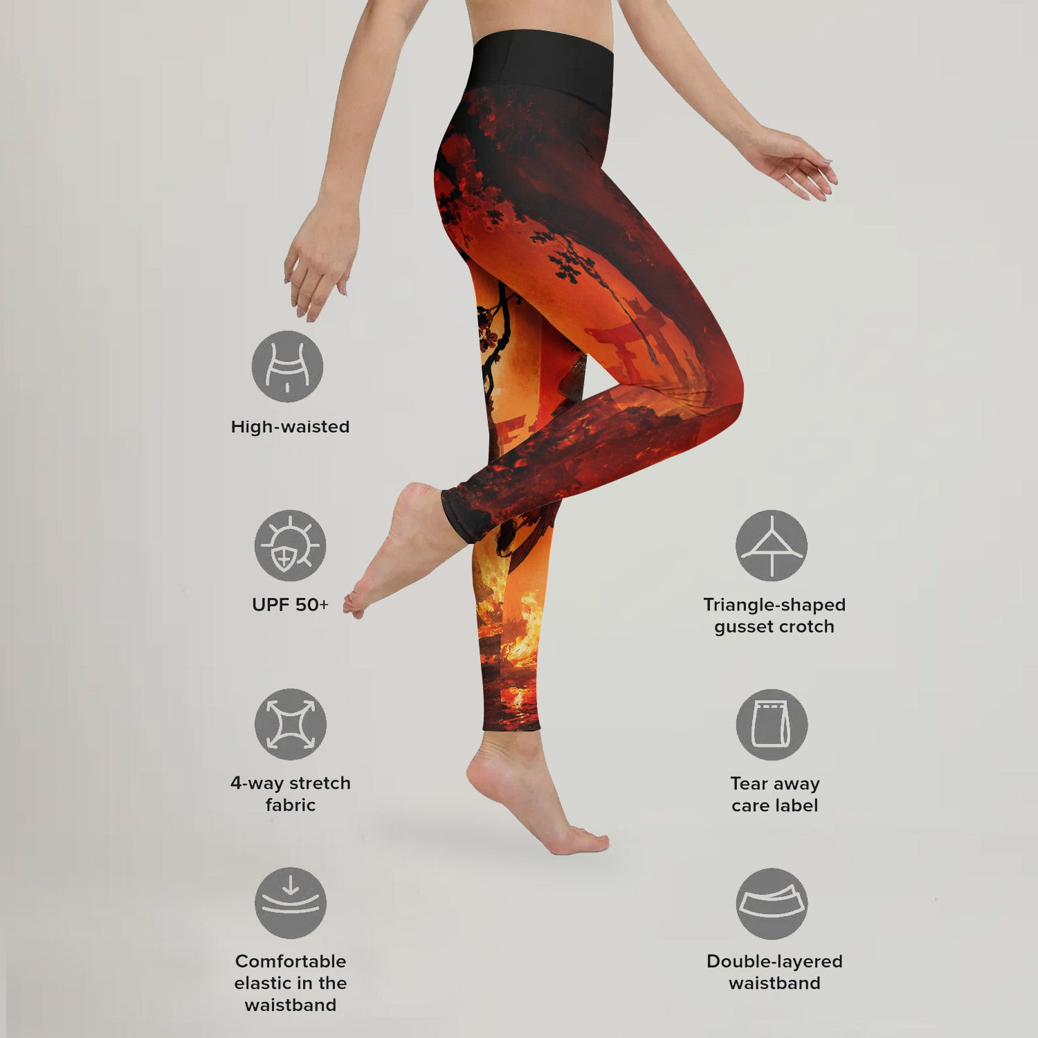 Dead Samurai Warrior Leggings