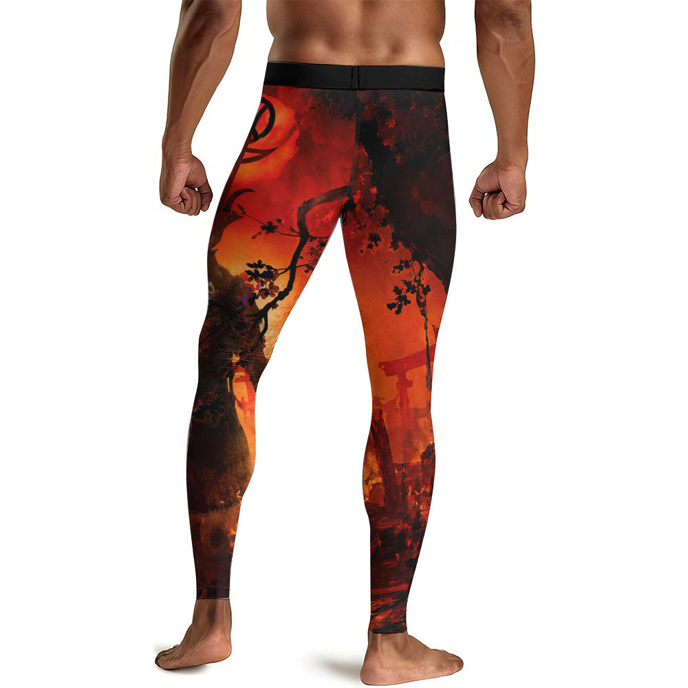Dead Samurai Warrior Men's Compression Leggings