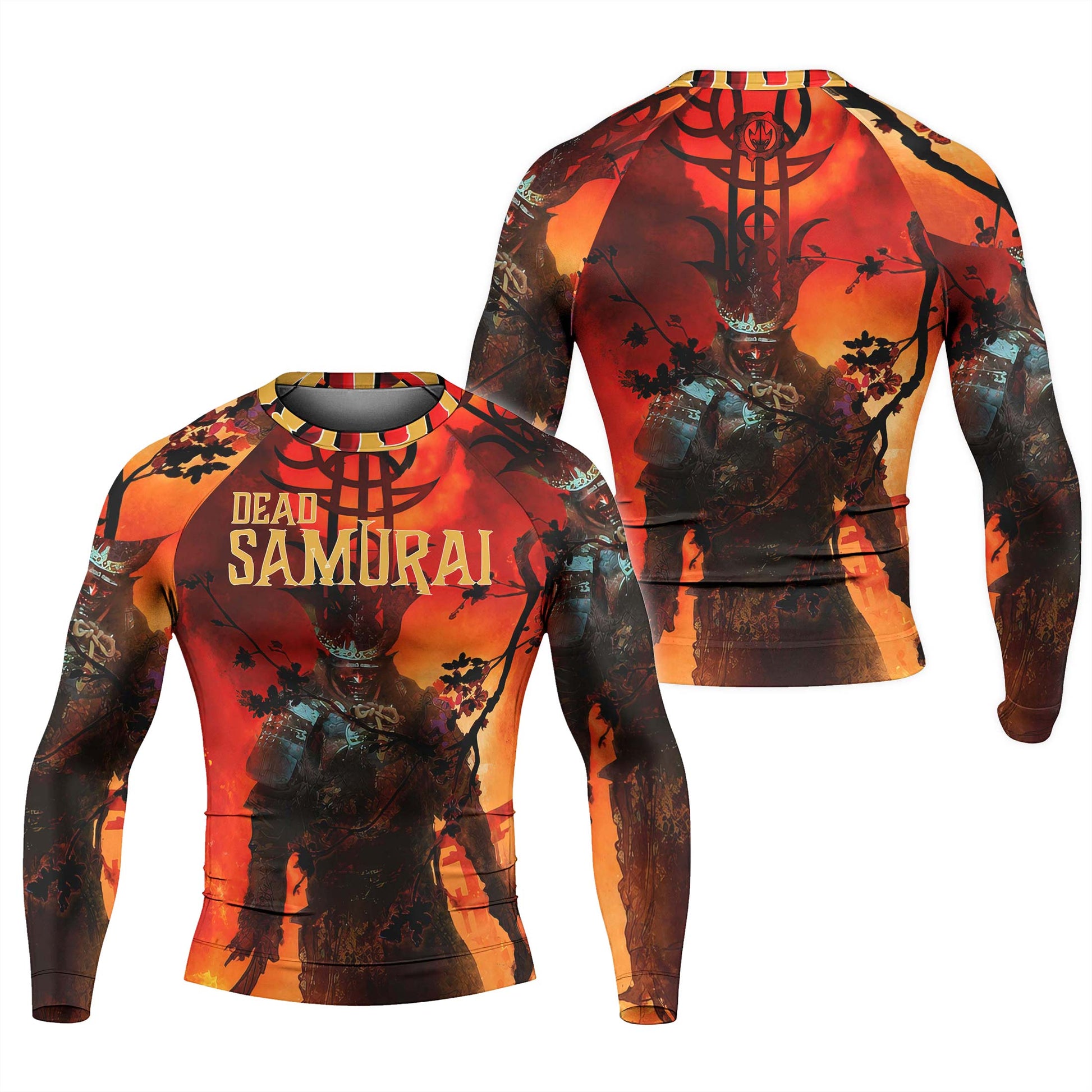 Dead Samurai Warrior Men's Long Sleeve Rash Guard