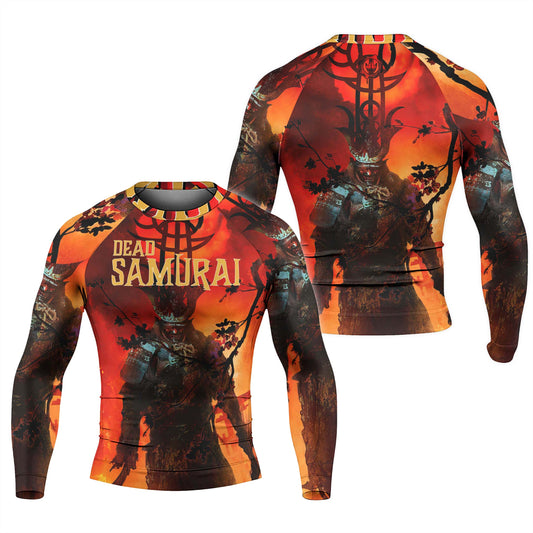 Dead Samurai Warrior Men's Long Sleeve Rash Guard