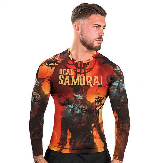 Dead Samurai Warrior Men's Long Sleeve Rash Guard