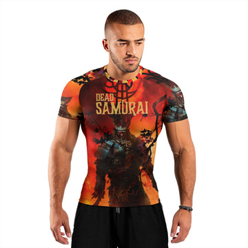 Dead Samurai Warrior Men's Short Sleeve Rash Guard