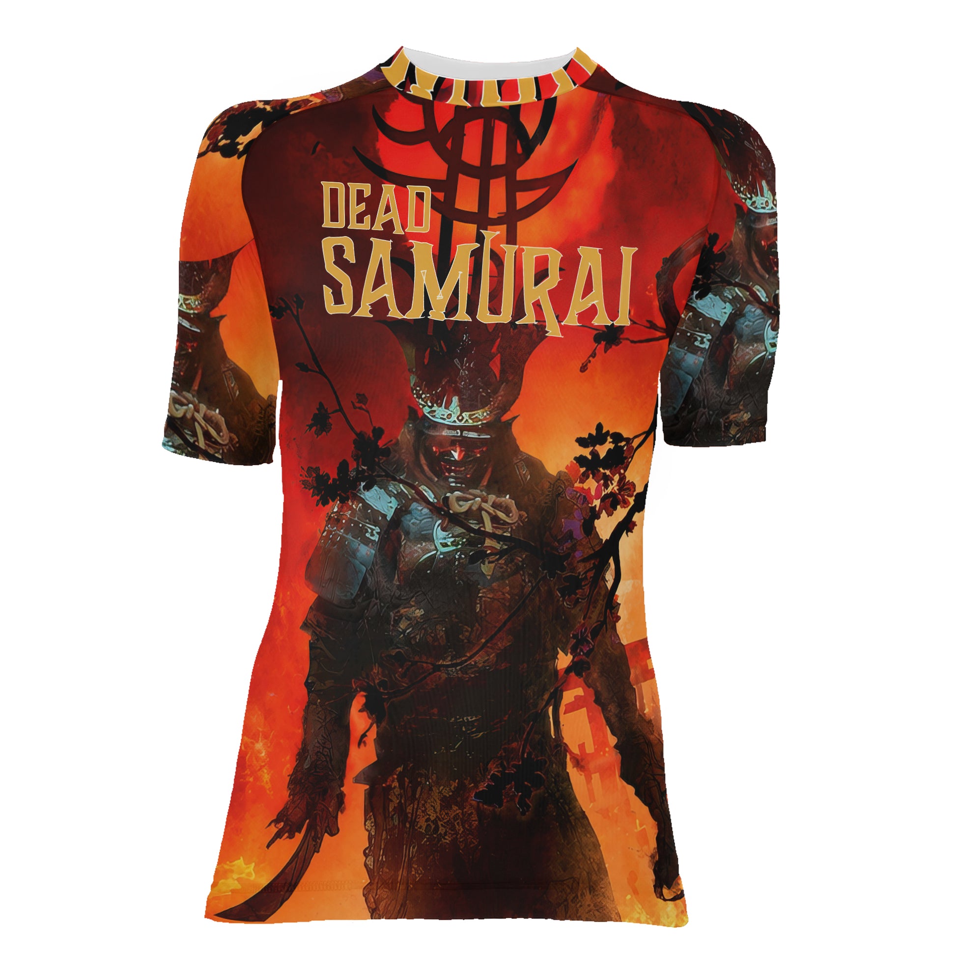 Dead Samurai Warrior Women's Short Sleeve Rash Guard