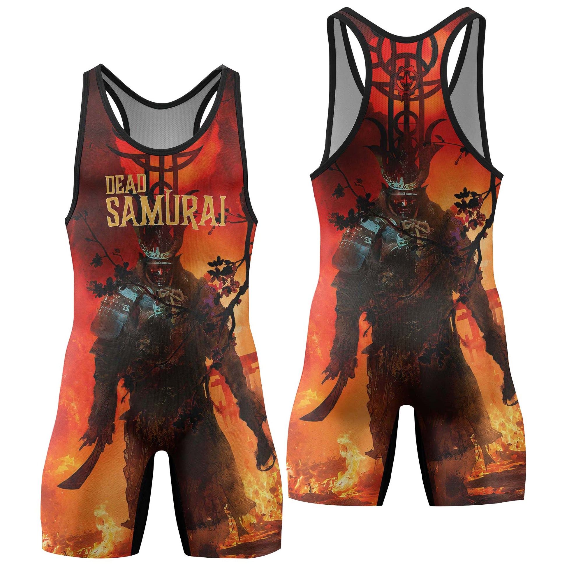 Dead Samurai Warrior Wrestling Singlets