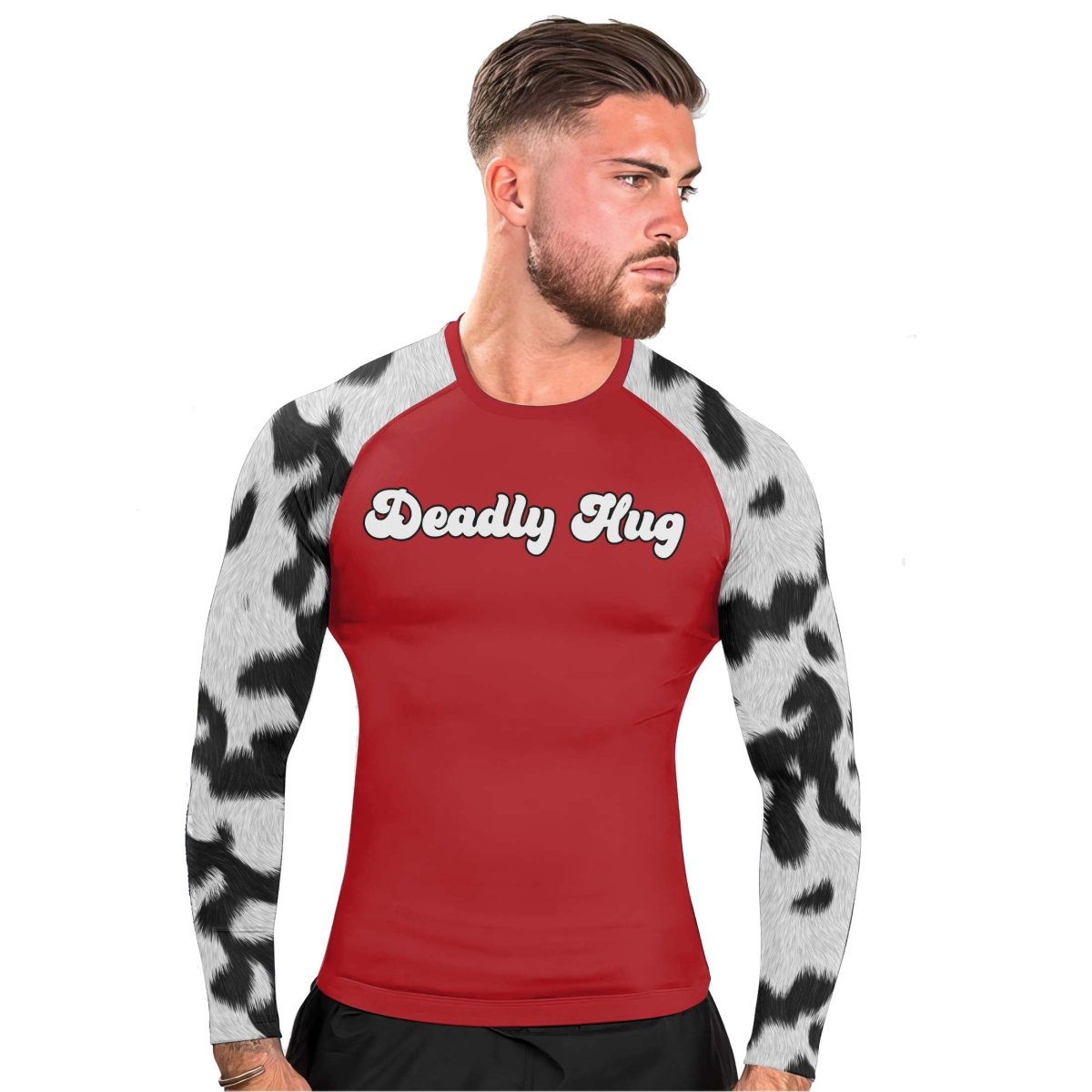 Deadly Hug Men's Long Sleeve Rash Guard - BattleFitGear