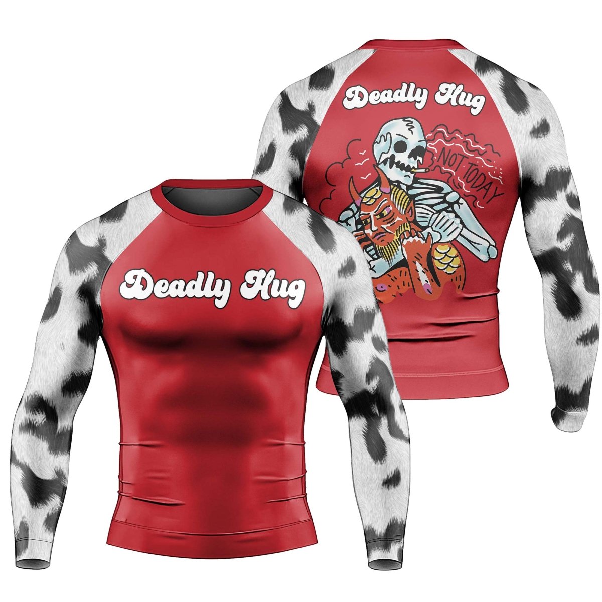 Deadly Hug Men's Long Sleeve Rash Guard - BattleFitGear