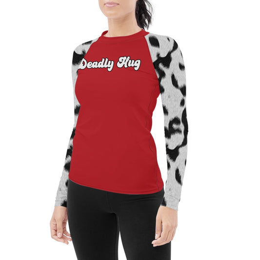 Deadly Hug Women's Long Sleeve Rash Guard - BattleFitGear