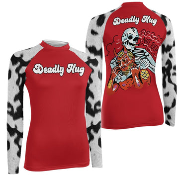 Deadly Hug Women's Long Sleeve Rash Guard - BattleFitGear