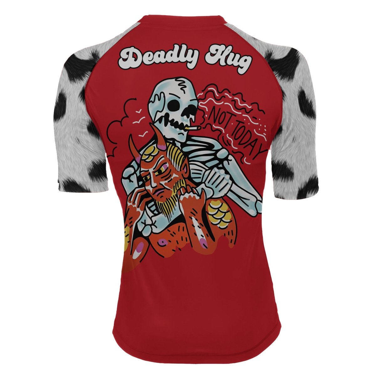 Deadly Hug Women's Short Sleeve Rash Guard - BattleFitGear