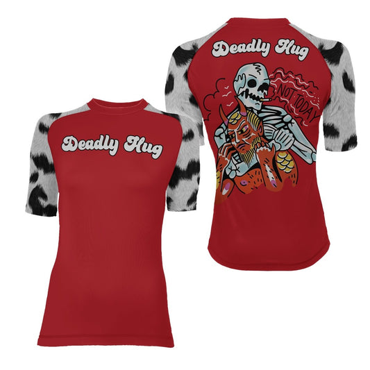 Deadly Hug Women's Short Sleeve Rash Guard - BattleFitGear