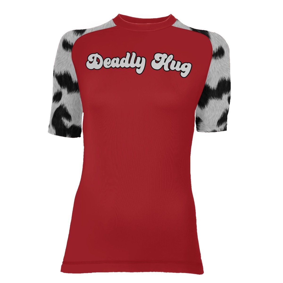 Deadly Hug Women's Short Sleeve Rash Guard - BattleFitGear