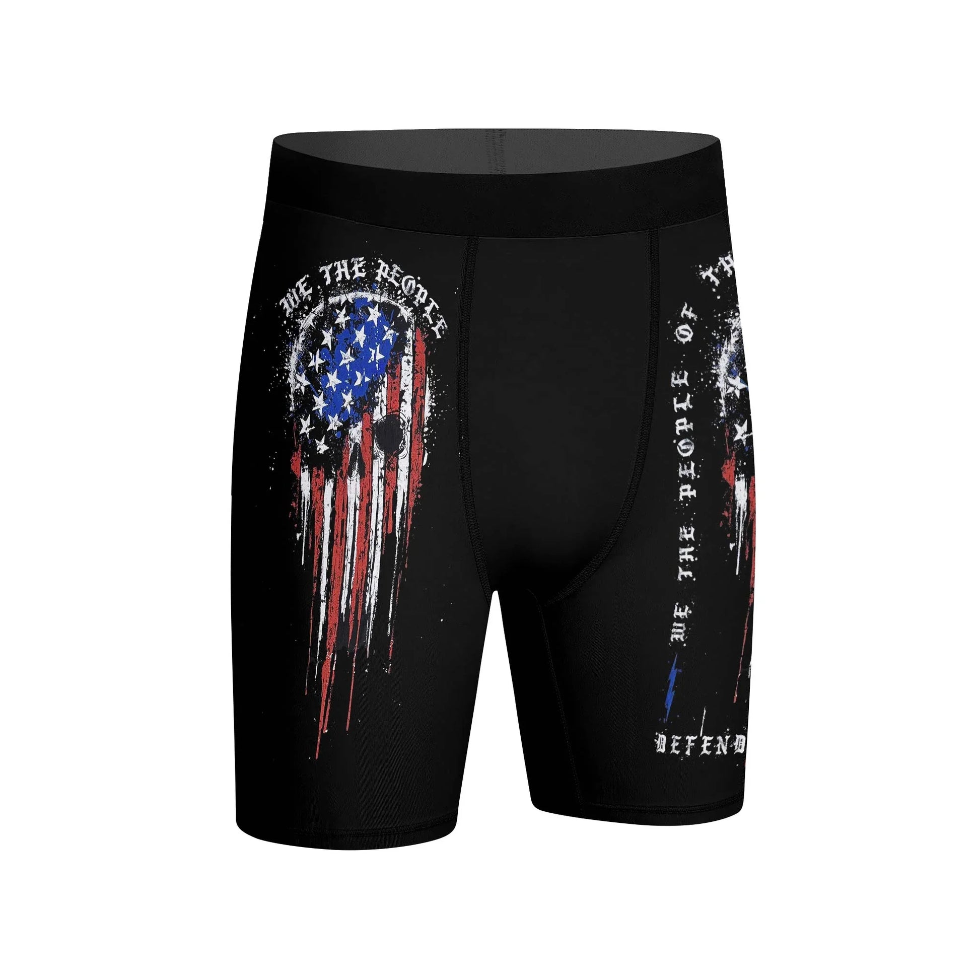 Defend Freedom Skull Compression Shorts