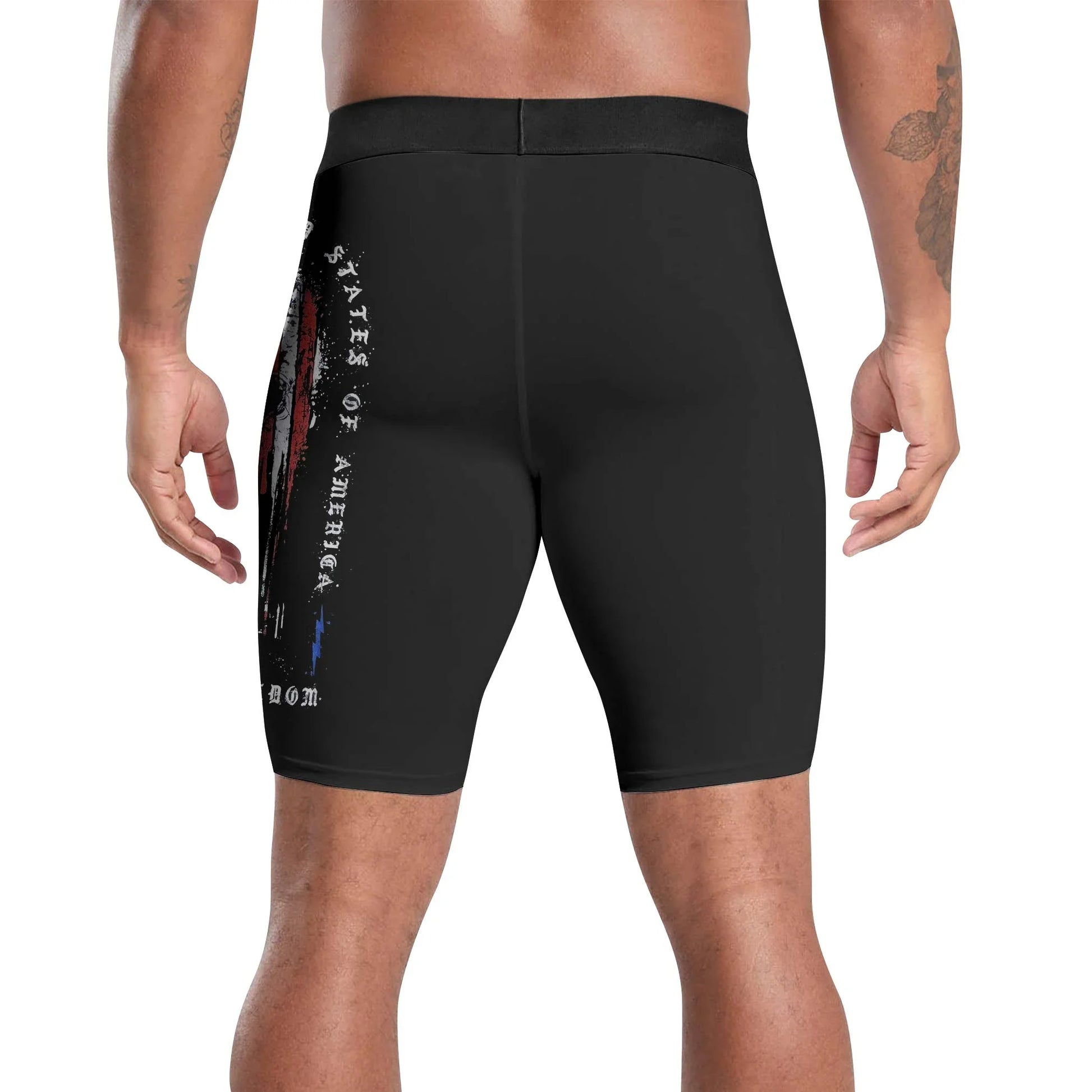 Defend Freedom Skull Compression Shorts