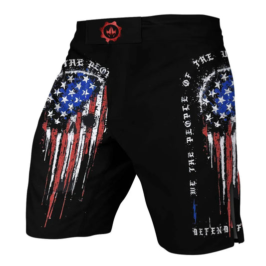 Defend Freedom Skull Fight Shorts