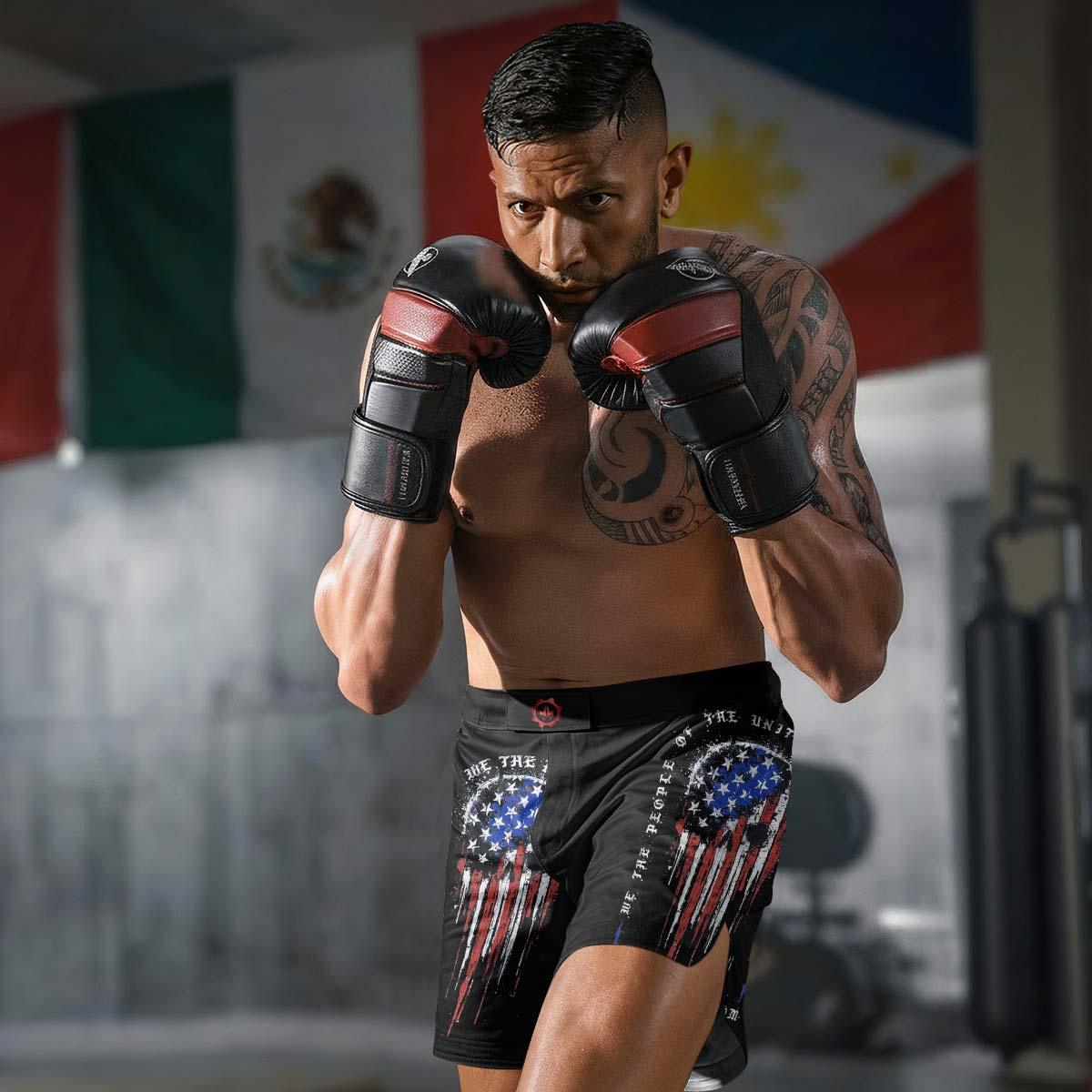 Defend Freedom Skull Fight Shorts