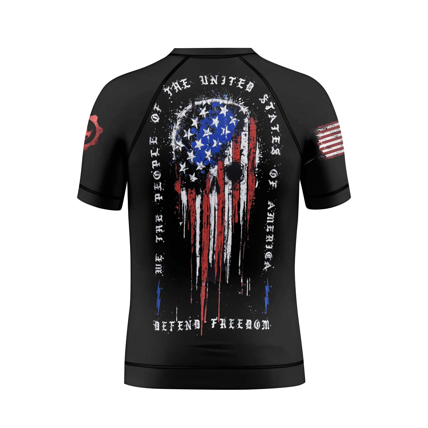 Defend Freedom Skull Kids Rash Guard
